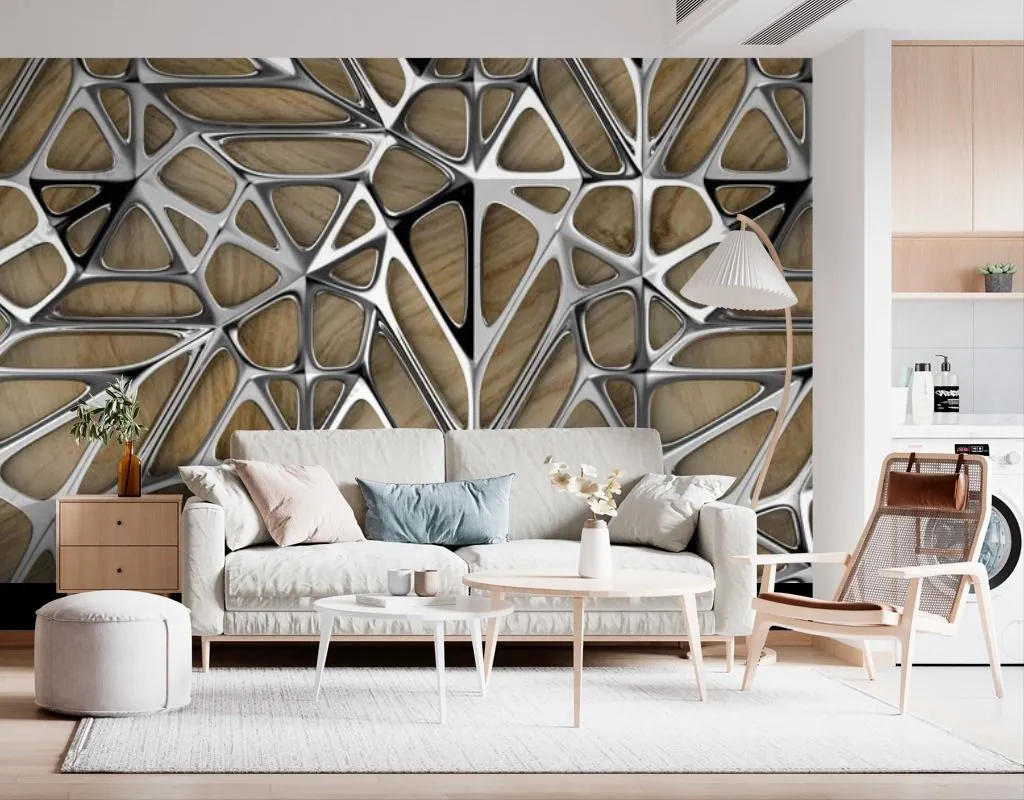 Фотообои в интерьере 3д стекло  9-1585 фото