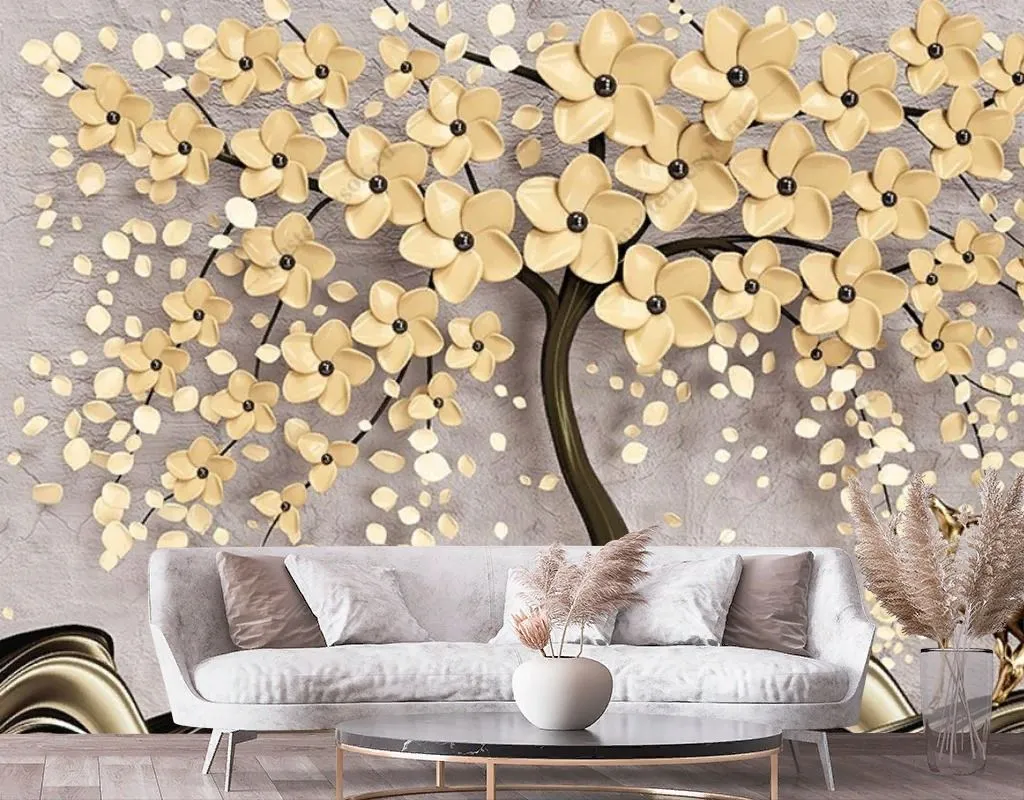 Фотообои в интерьере дерево счастья  10-980 фото