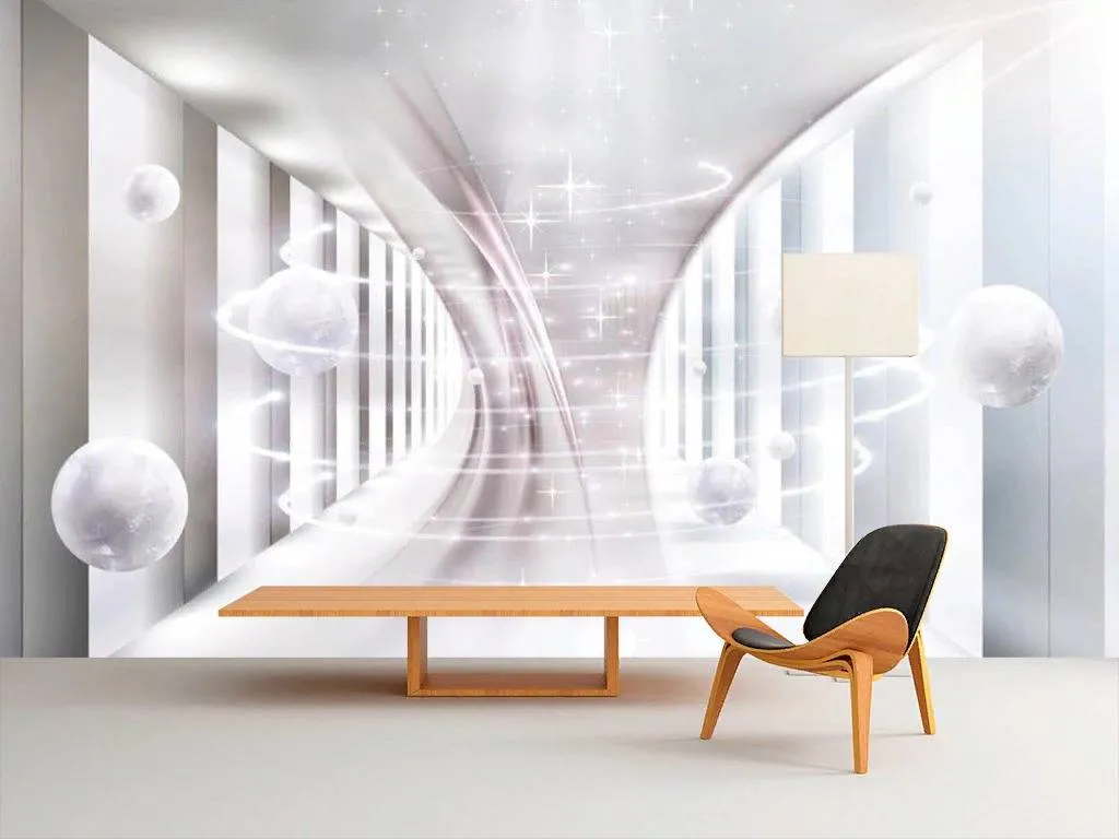 Фотообои в интерьере вихрь шаров  15-711 фото