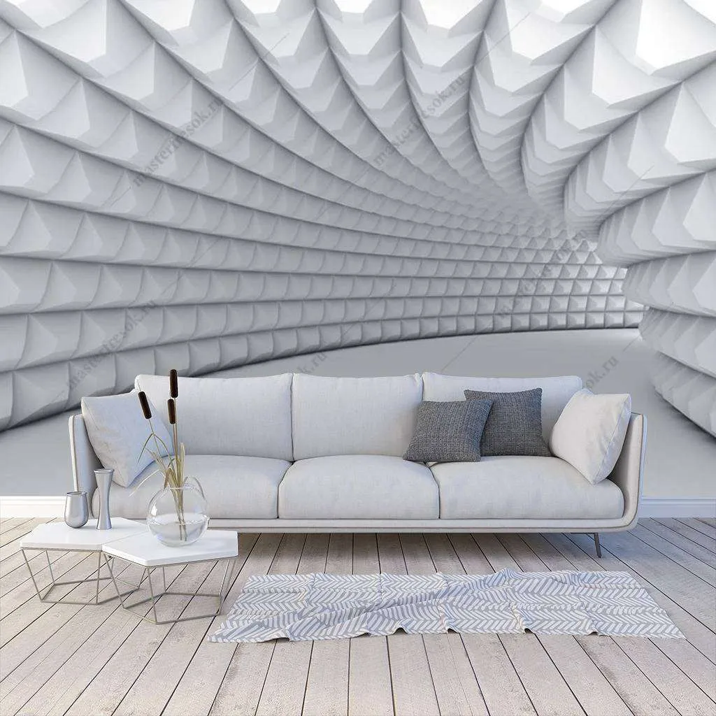 Фотообои Бесшовные обои на стену:  3д тоннель. Артикул: 15-951  