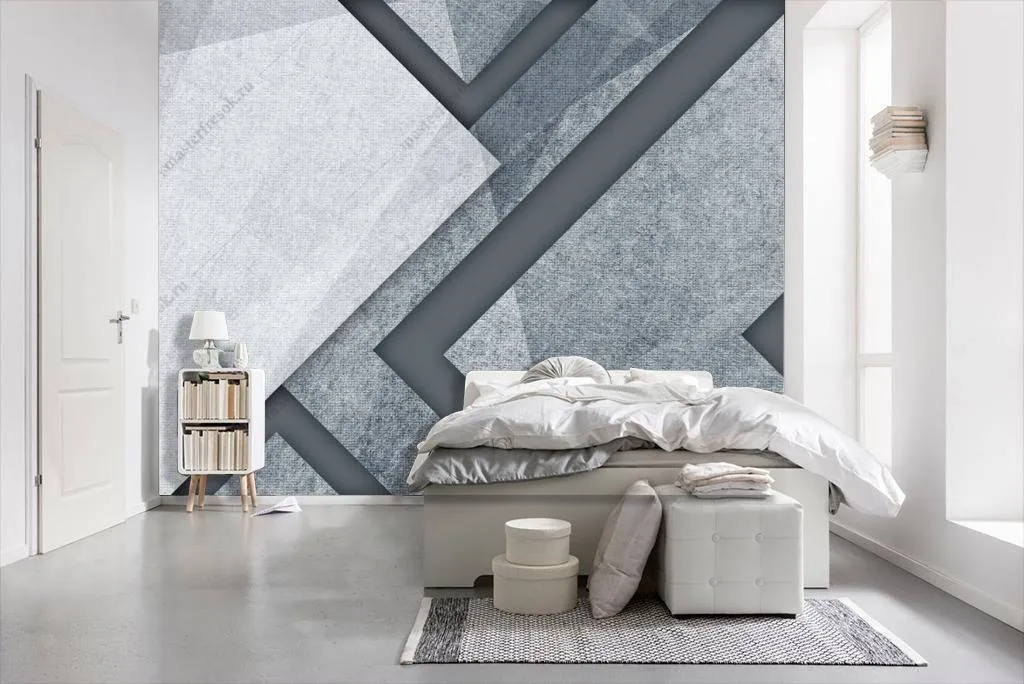 Фотообои в интерьере 3д бетон  10-680 фото