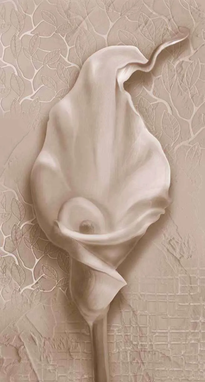 Фотообои в интерьере каллы 3д  7-775 фото