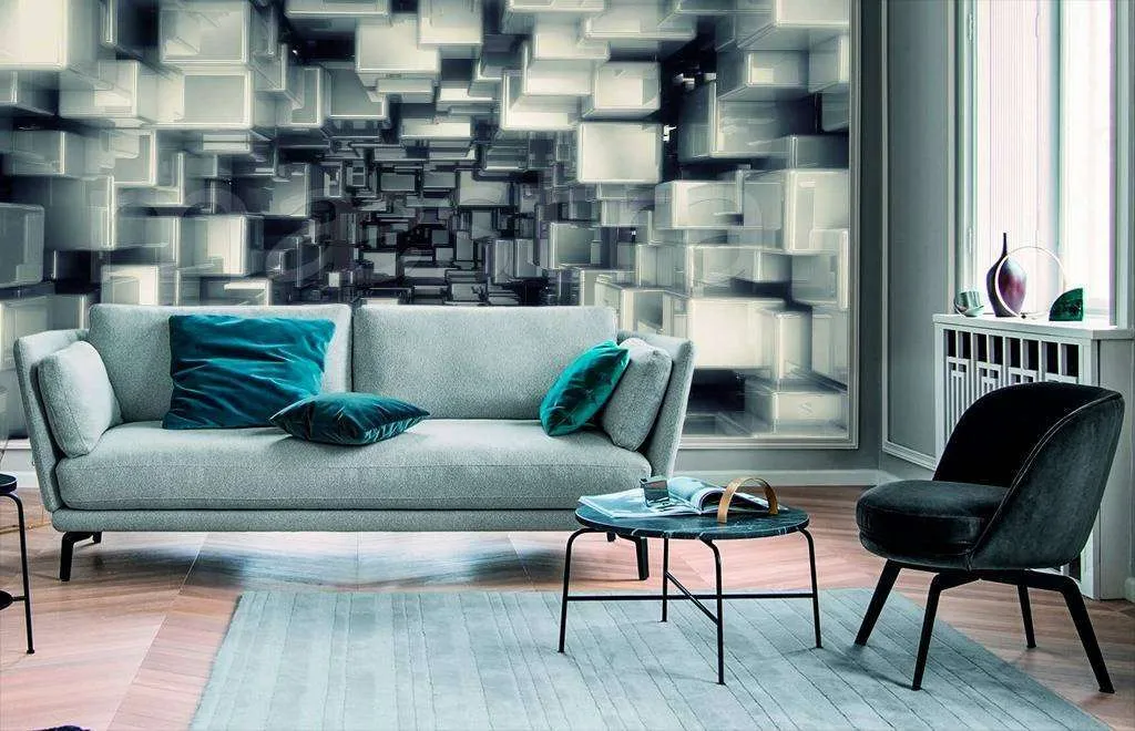 Фотообои Серые кубы  9-272