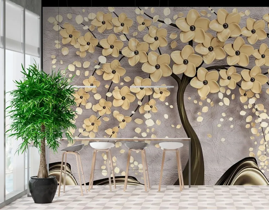 Фотообои в интерьере дерево счастья  10-980 фото