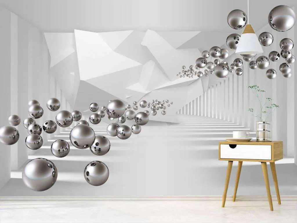 Фотообои в интерьере летящий шар  10-619 фото