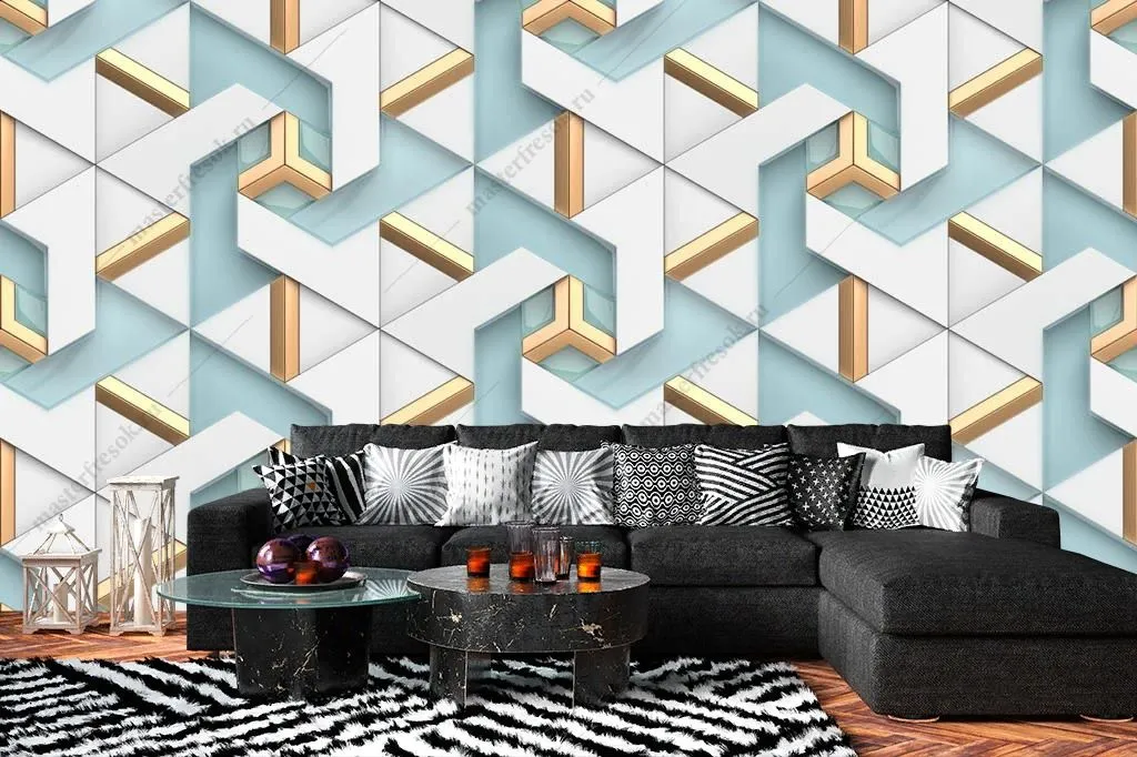 Фотообои в интерьере лабиринт 3д  9-1583 фото