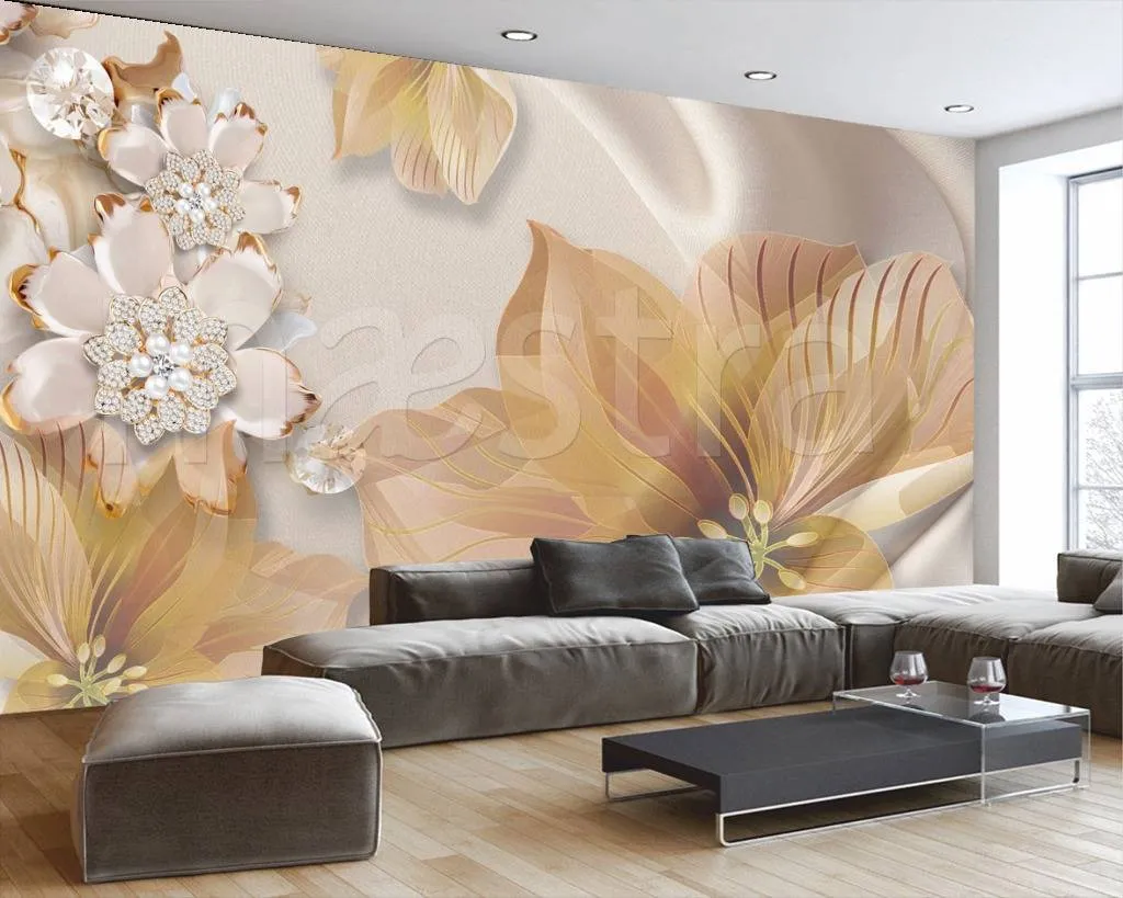 Фотообои 3д цветы стерео  10-576