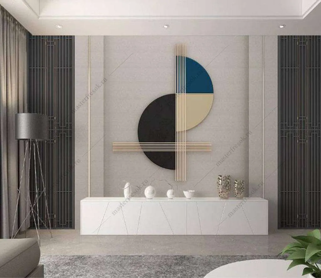 Фотообои в интерьере полукруг  16-059 фото