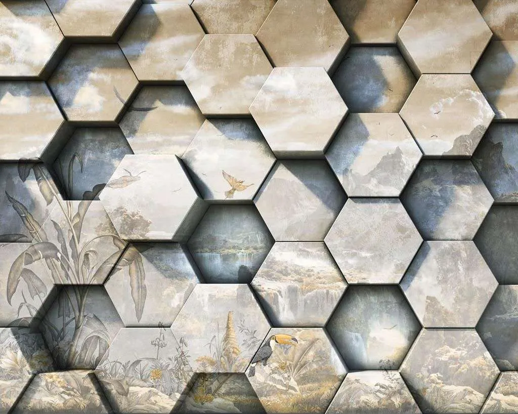 Фотообои в интерьере 3д пейзаж  10-931 фото