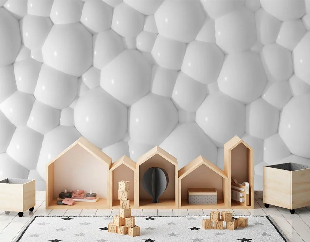 Фотообои в интерьере пузырьки  14-788 фото