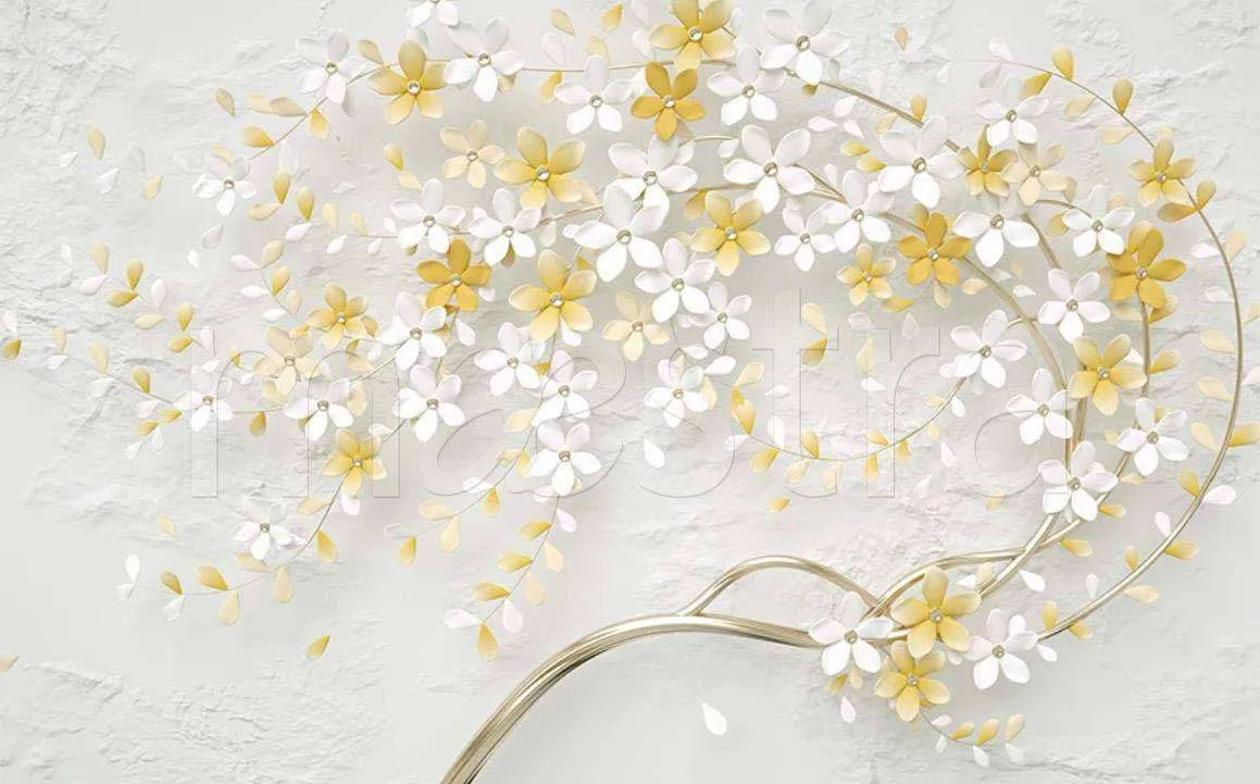 Фотообои в интерьере 3д ветка  15-030 фото