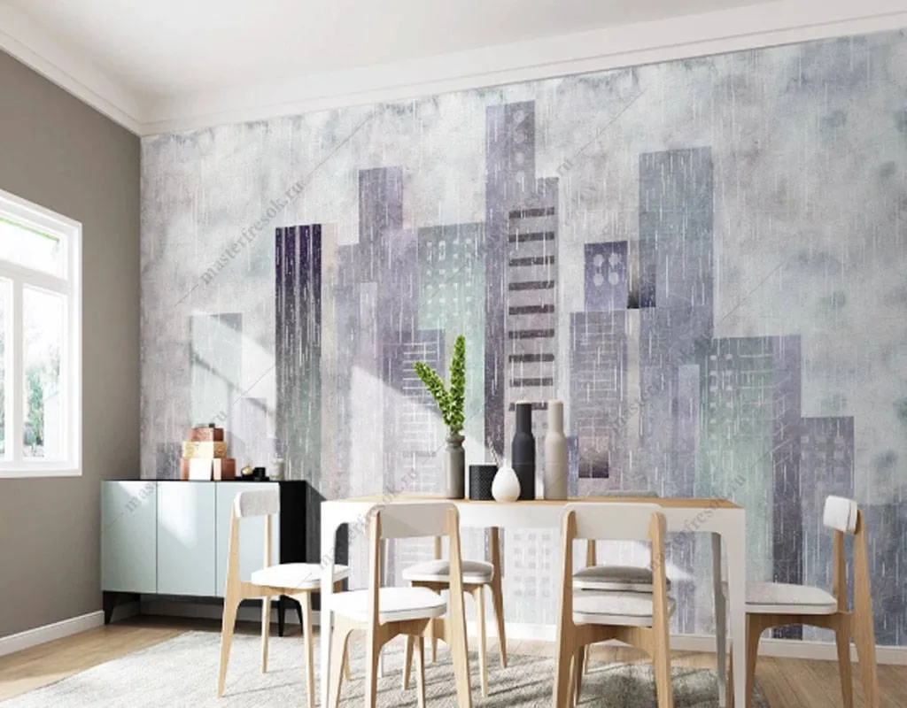 Фотообои Город акварелью  15-868