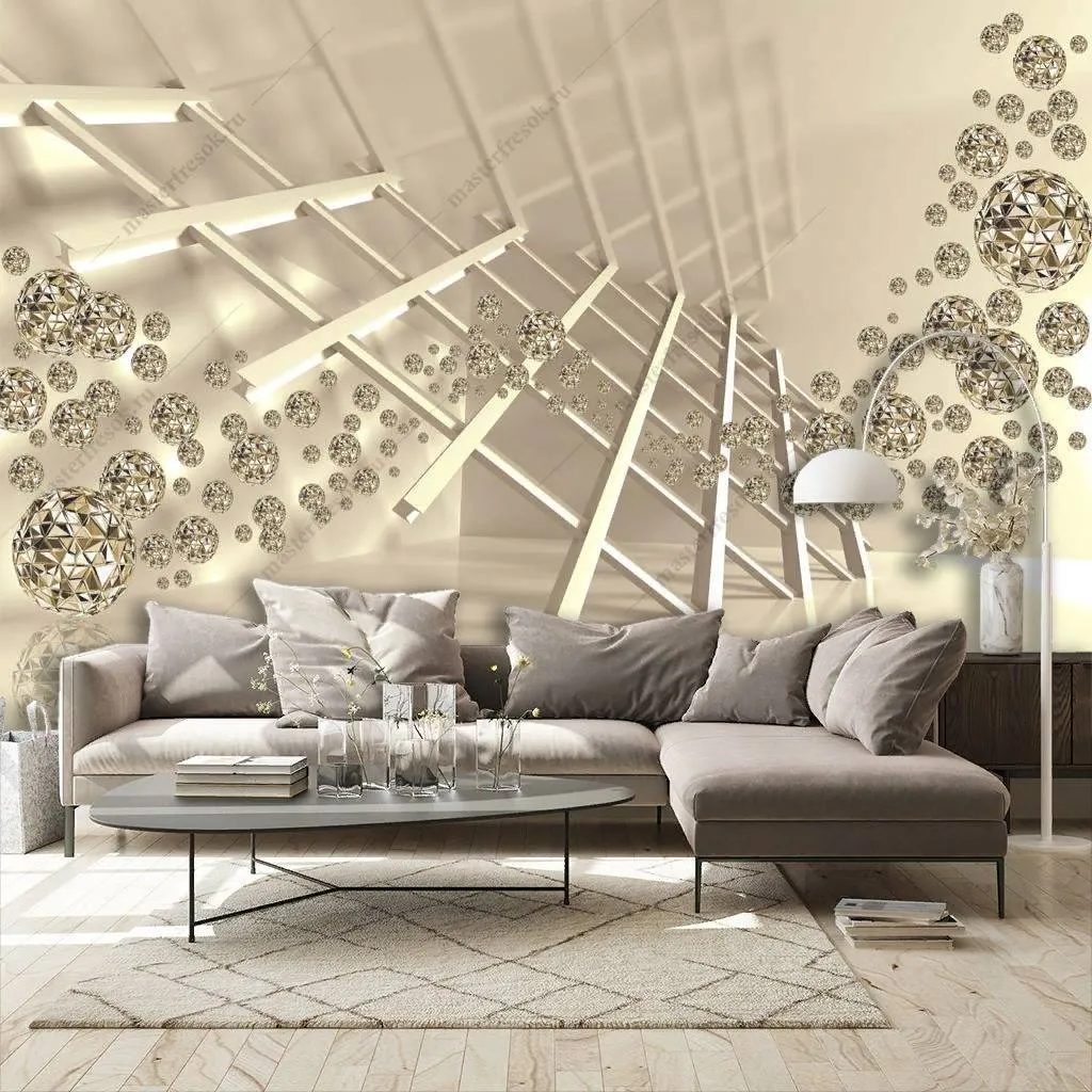 Фотообои в интерьере 3д лестница  10-848 фото