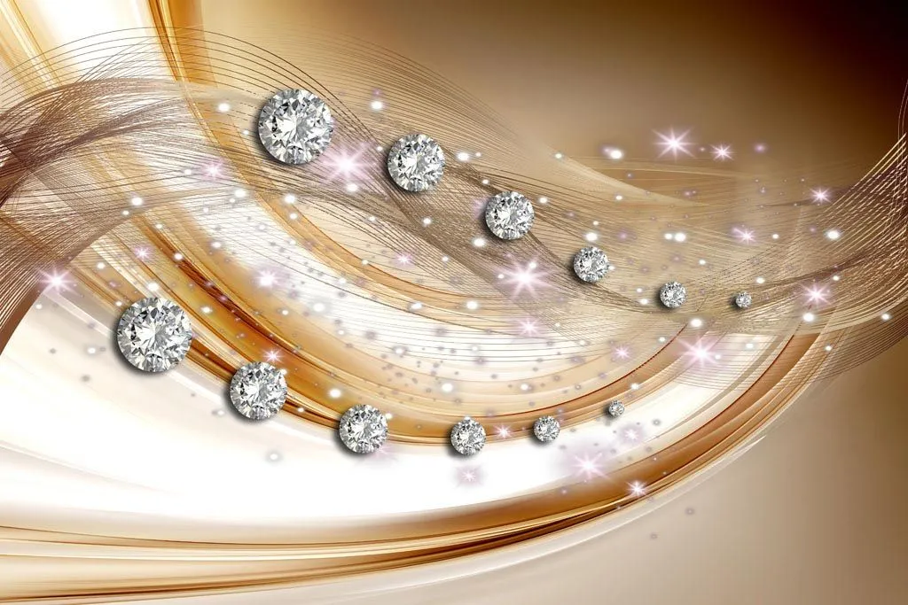 Фотообои в интерьере волна из нитей  10-601 фото