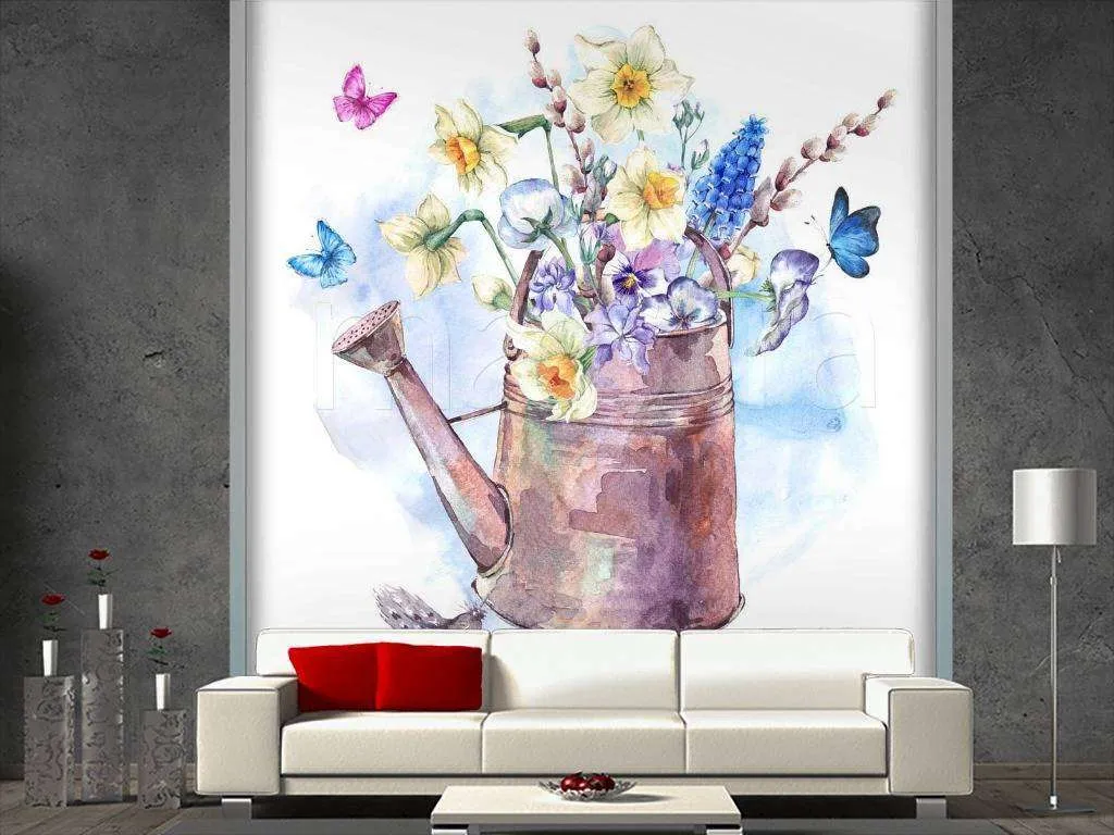 Фотообои Бесшовные обои на стену:  Нежный букет. Артикул: 9-048  