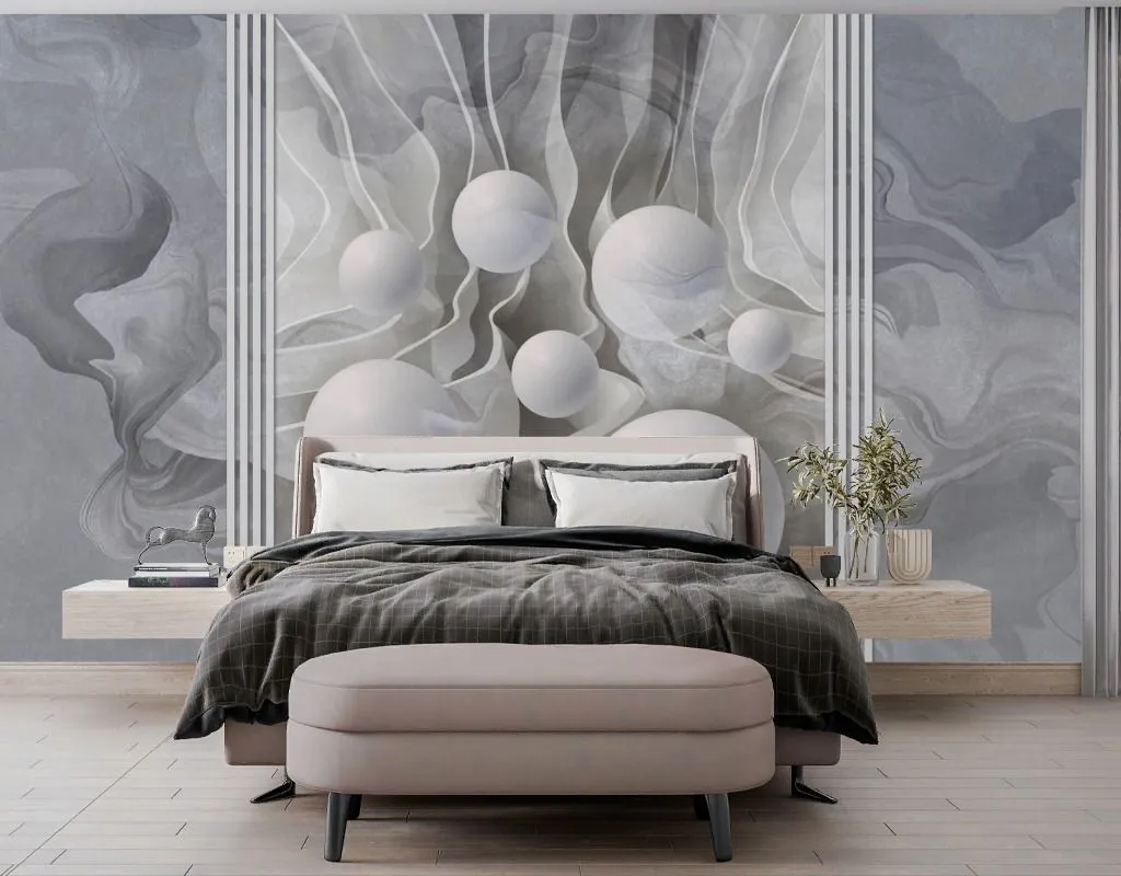 Фотообои в интерьере 3д абстракция  13-702 фото