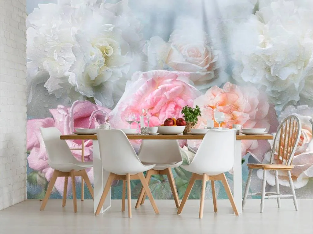 Фотообои в интерьере альберто гильен розы  13-288 фото