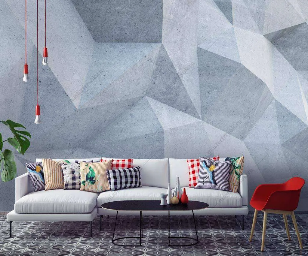 Фотообои в интерьере 3д панель  9-1291 фото