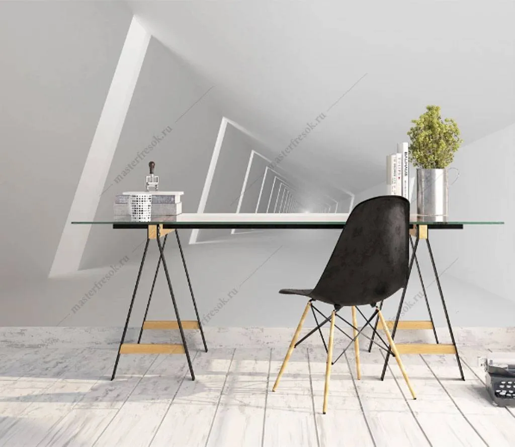 Фотообои в интерьере свет в конце тоннеля  15-815 фото