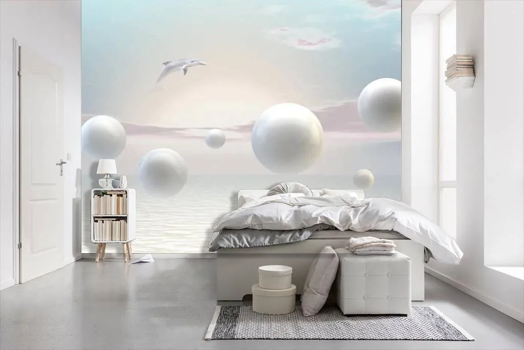 Фотообои Белые шары  15-610