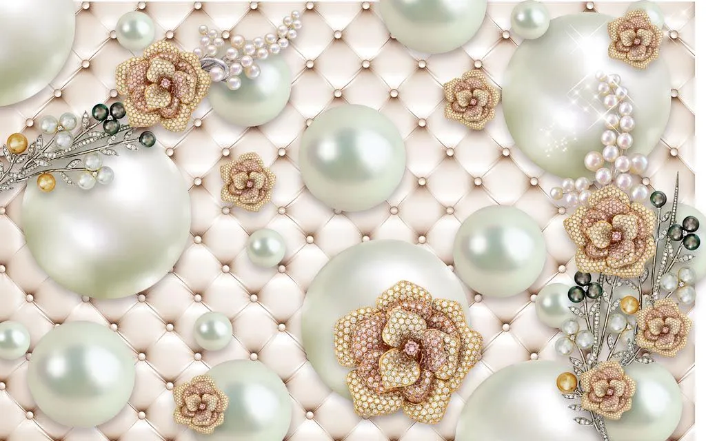 Фотообои в интерьере жемчуг  10-621 фото