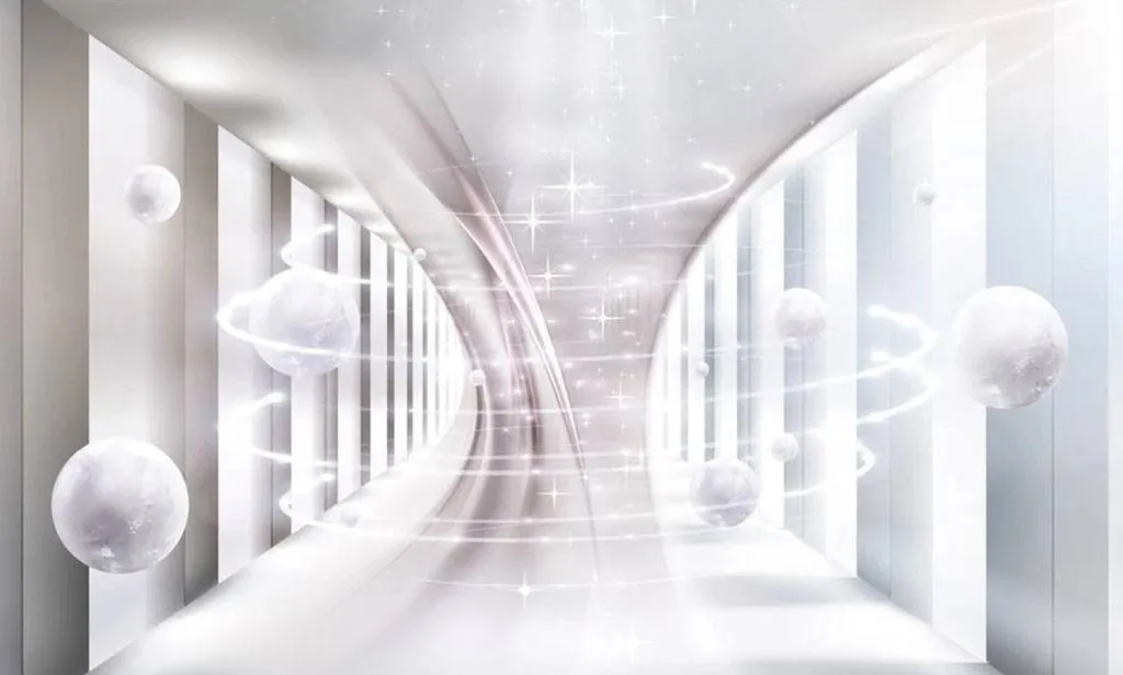 Фотообои в интерьере вихрь шаров  15-711 фото