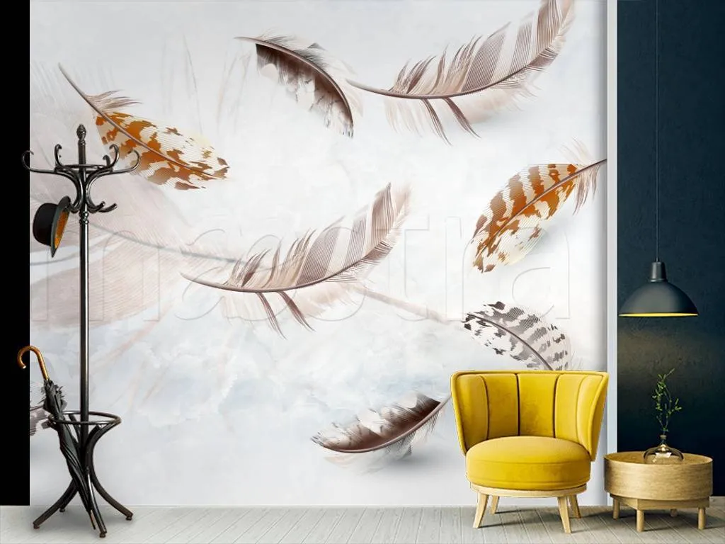 Фотообои 3д перья  10-562