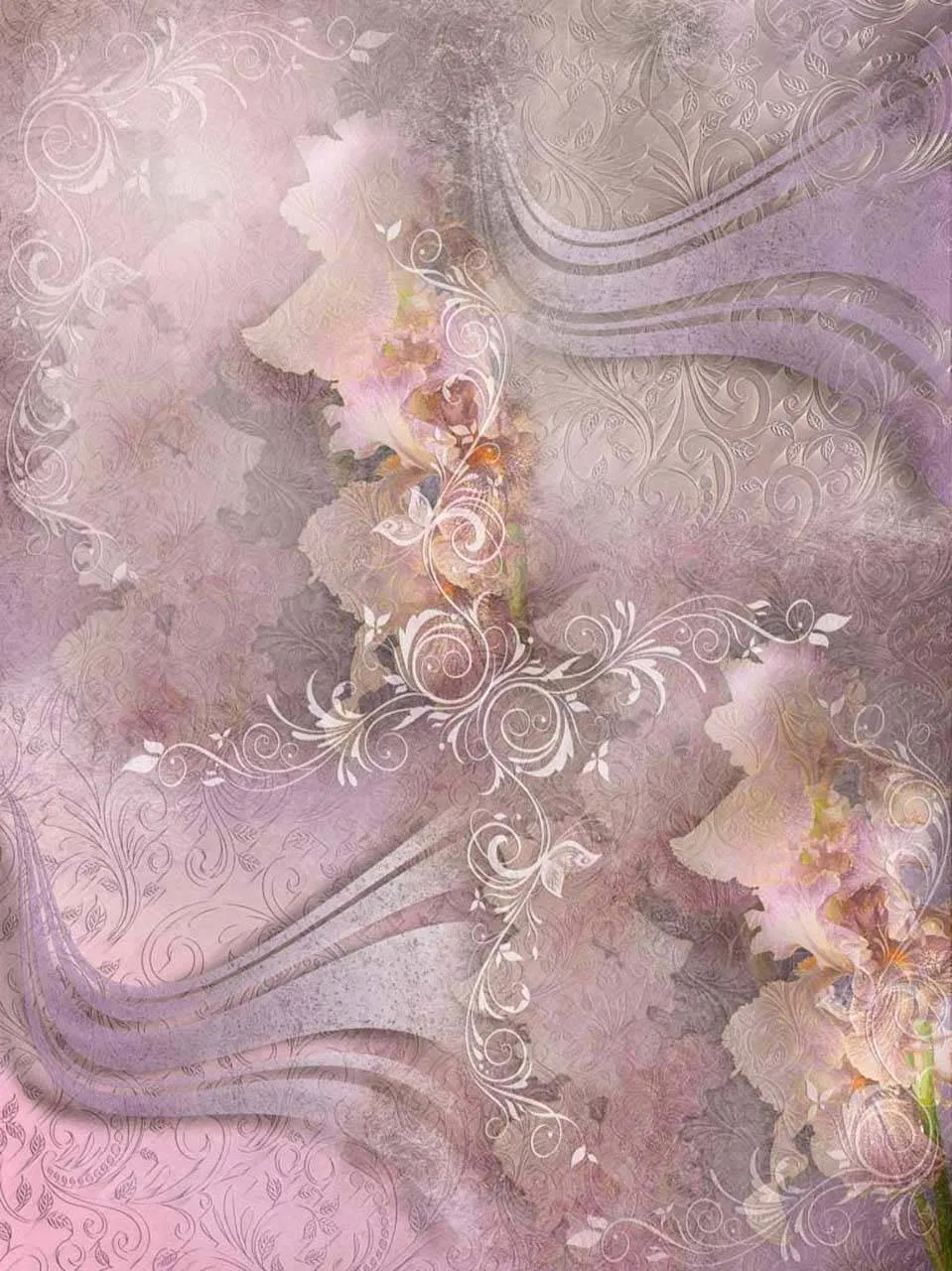 Фотообои в интерьере розовые фотообои 3 д с цветами  7-197 фото