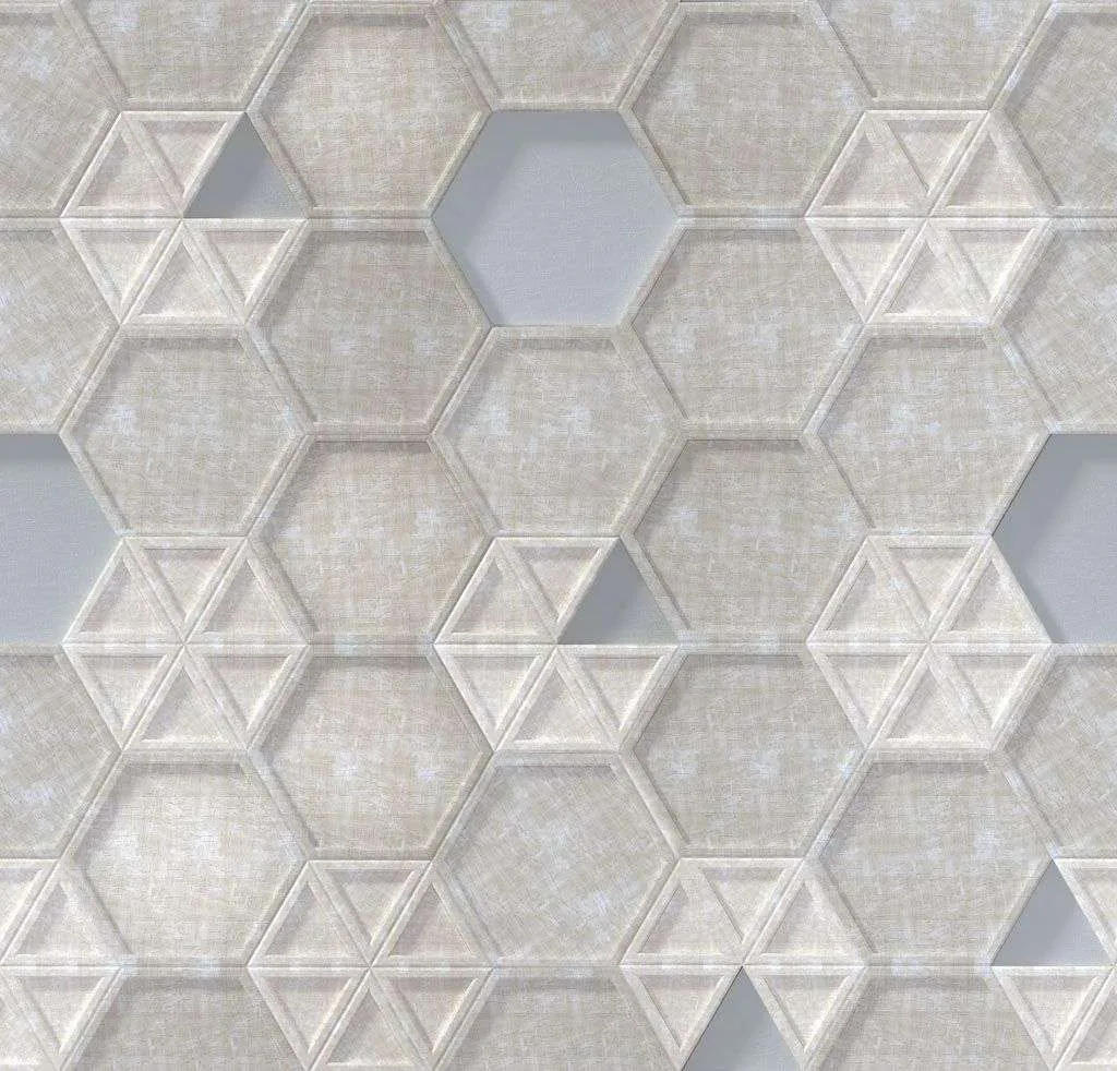 Фотообои в интерьере 3д соты  10-655 фото