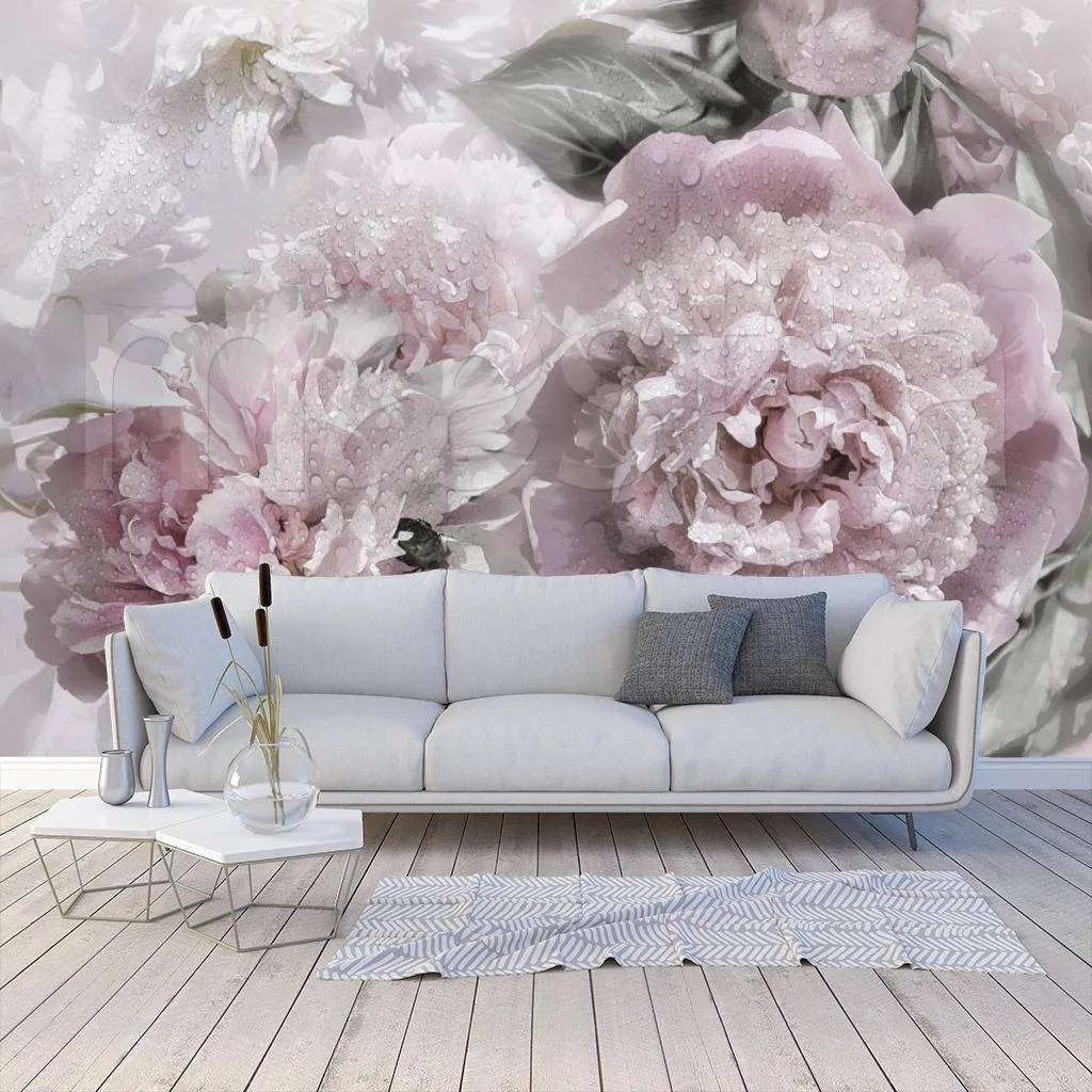 Фотообои Букет не ярких пионов  7-929