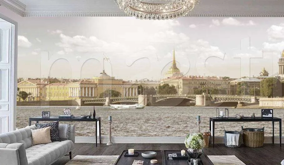 Фотообои Классическая панорама Петербурга  7-578